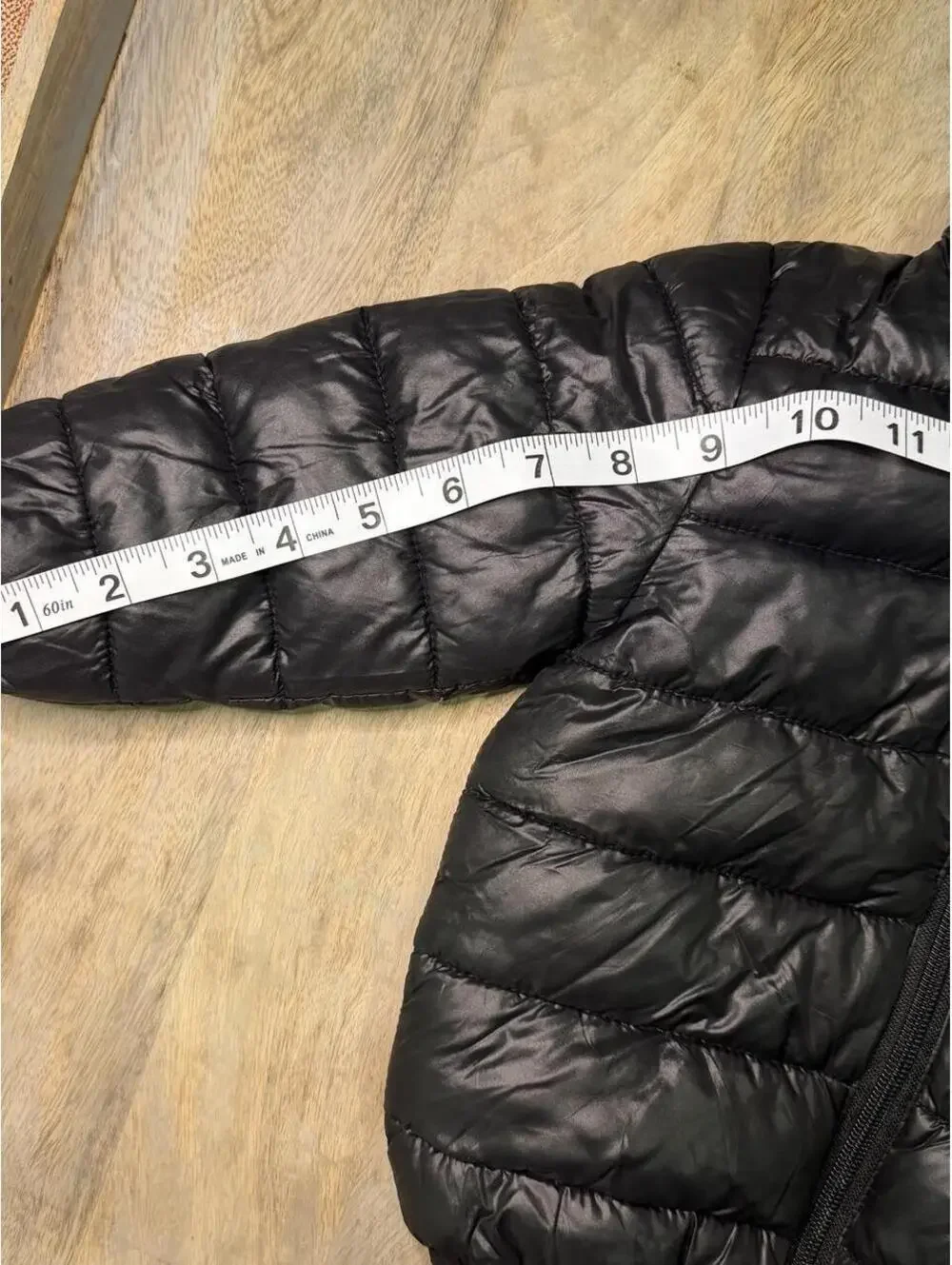 Black kids puffer jacket with bear ears